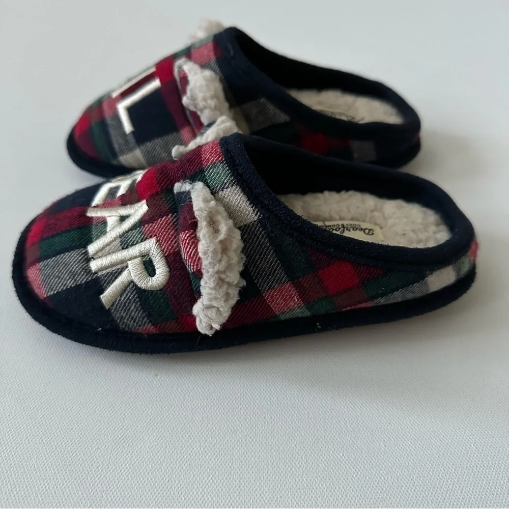 Dearfoams Kids Lil' Bear Clog Slipper Size 11/12 Toddler